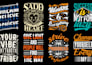 create custom typography and vintage t shirt designs